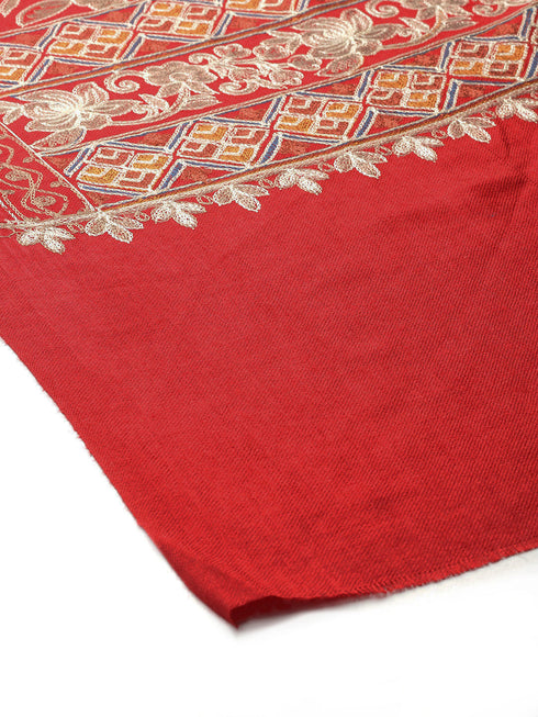 Women's Aari Embroidery Wool Shawl